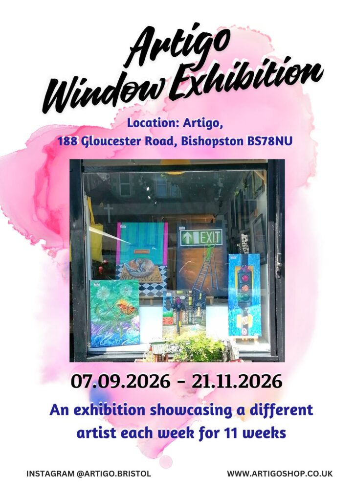 Join us for our Window Exhibition, a captivating showcase exploring 11 artists' uniques styles and media. This limited-run exhibition brings together original works by several local artists and starts from September 7th until November 21st.