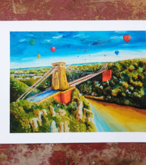 A4 Limited Edition Bristol Giclée Print - Clifton Suspension Bridge