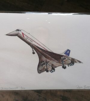 A4 Limited Edition Giclée Print - Iconic Concorde