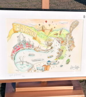 Framed Giclée Print - Sights of Bristol