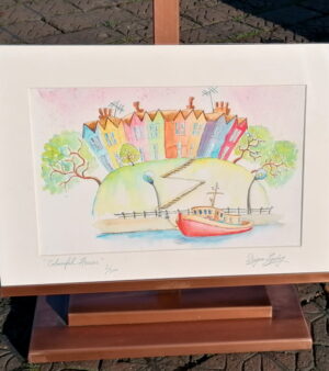 Original Giclée Print - Colourful Houses