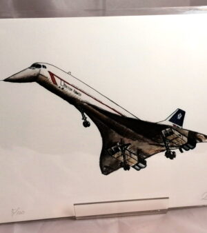 A4 Limited Edition Giclée Print - Iconic Concorde