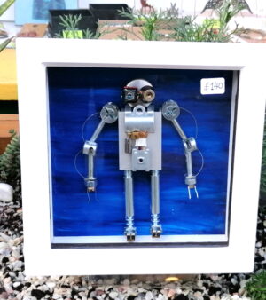 Original 3D Recycled Art - Inspector