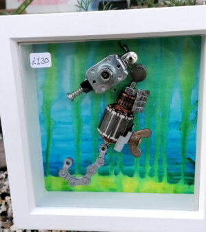 Original 3D Recycled Art - Seahorse
