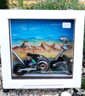 Original 3D Recycled Art - Snail's Pace Race