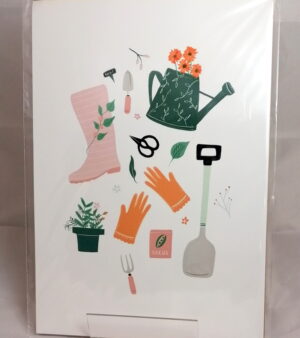 Original Unframed A4 Print - Gardening