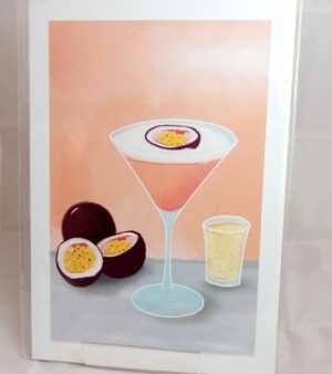 Original Unframed A4 Print - Pornstar Martini