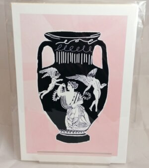 Original Unframed A5 Print - Greek Vase
