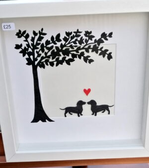 Box Frame Picture - Dachshunds MM569