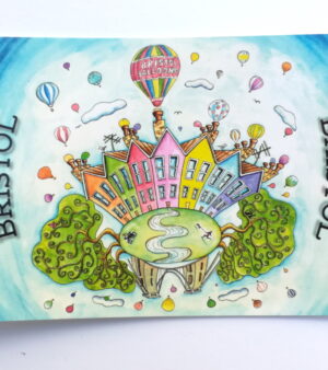 Original Bristol Postcard - Buzzing Bristol