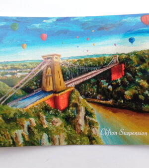 Original Bristol Postcard - Clifton Suspension Bridge