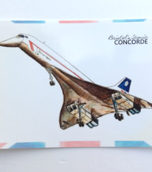 Original Bristol Postcard - Iconic Concorde