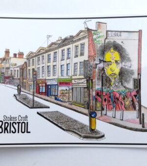 Original Bristol Postcard - Stokes Croft