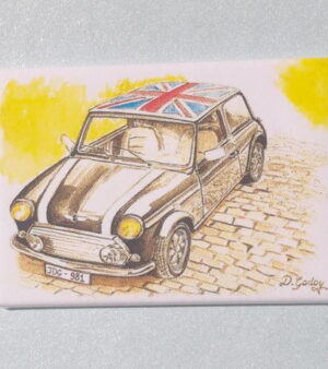 Original magnet - Black Mini Cooper