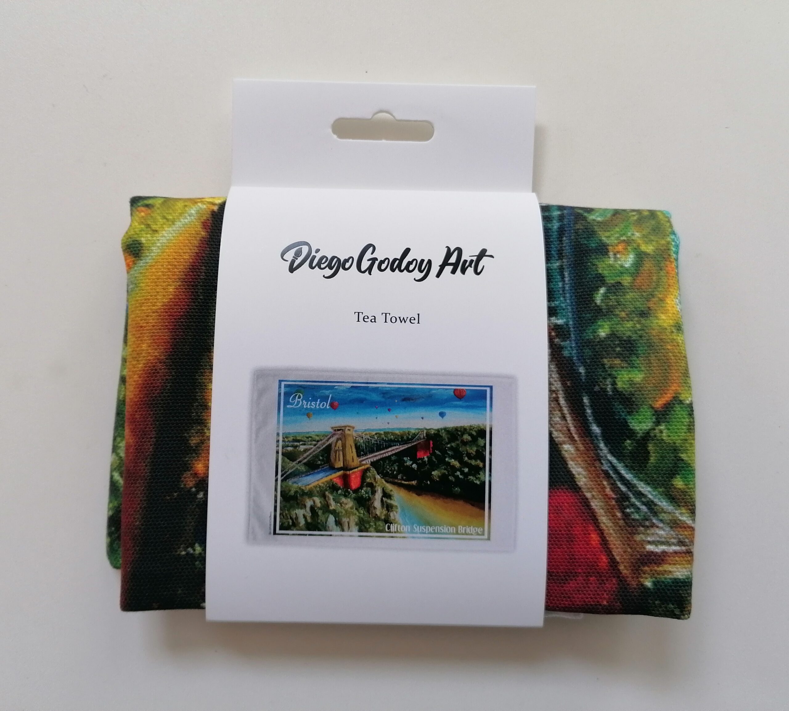 Bristol Themed Tea Towel - Clifton Suspension Bridge - Image 2