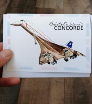 A6 Bristol Greeting Card - Iconic Concorde