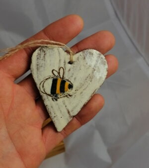 Handmade Pottery - Hanging Decoration - Hearts