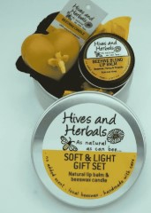 Soft And Light - Lip Balm And Candle Gift Set Tin (Beehive Blend) 200-051