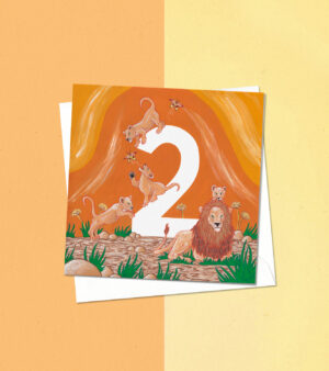 Original Square Greeting Card - Birthday - Two
