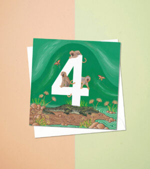 Original Greeting Card - Birthday - Four