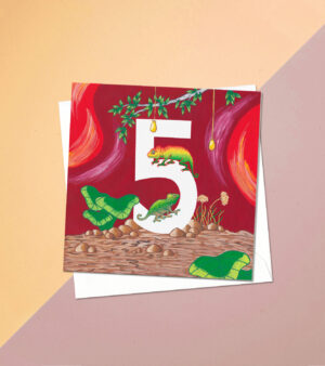 Original Greeting Card - Birthday - Five