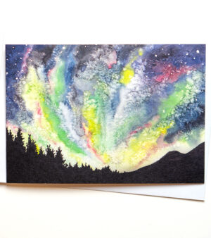 Rectangle Greeting Card - Aurora Borealis