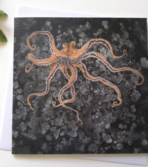Original Square Greeting Card - Galactapus