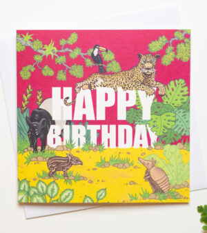 Original Greeting Card - Happy Birthday - Jungle