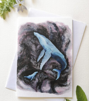 A6 Greeting Card - Space Whales