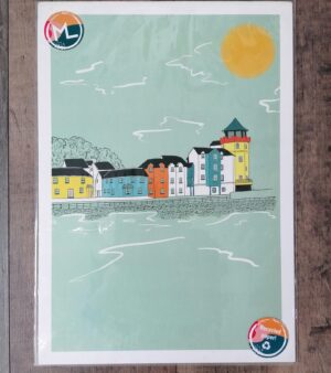 Original Unframed A3 Print - Portishead Marina