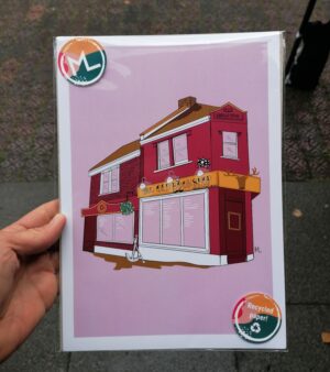Original Unframed A4 Print - The Old Bookshop