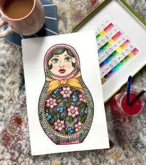 A5 Print - Russian Doll