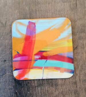 Original Abstract Coaster - Candy Stripes
