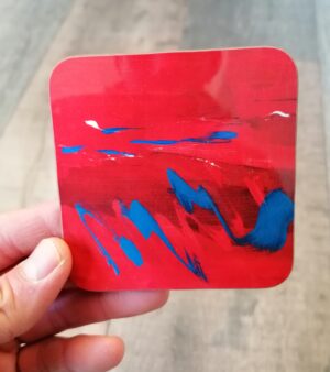 Original Artwork Abstract Coaster - Desire