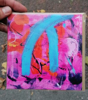 Original Abstract Greeting Card - Joie de Vivre