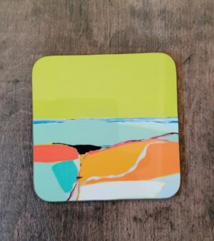 Original Abstract Coaster - Hills over the Sea