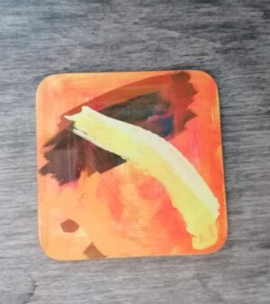 Original Abstract Coaster - Heaven & Earth