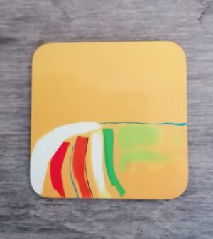Original Abstract Coaster - Sand and Sun