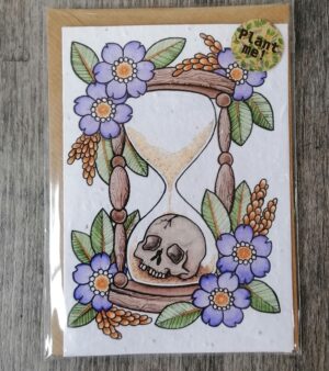 A6 Plantable - Hourglass And Skull (Last Stock)