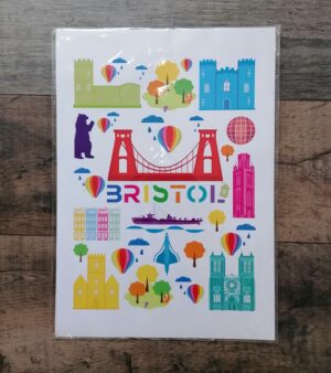 A4 Print - Bristol landmarks - ABB028