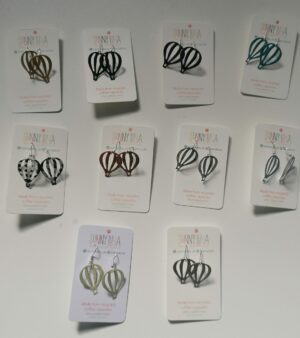 Original Earrings Made From Recycled Coffee Capsules - Balloons (Various Colours) - ABB041