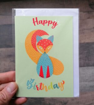 Original Greeting Card - Fox - ABB005