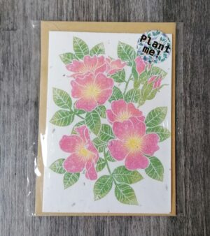 Plantable Greeting Card -  Dog Rose