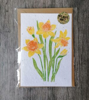 A6 Plantable Greeting Card - Daffodils
