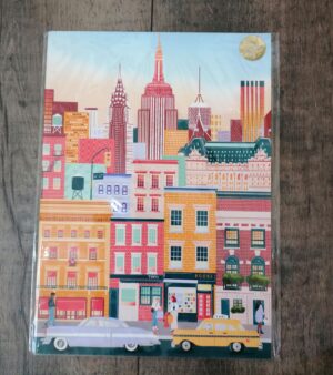 Original Unframed A4 Print - New York Buildings