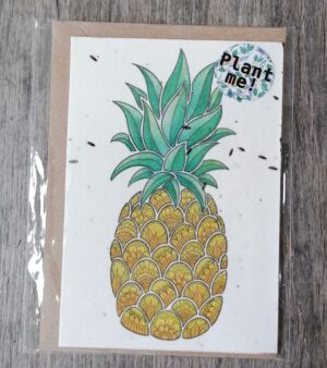 A6 Plantable Greeting Card - Pineapple