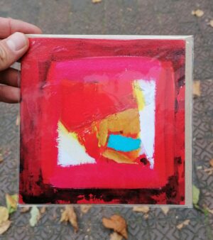 Original Square Abstract Greeting Card - Midday
