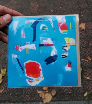 15cm x 15cm Original Abstract Greeting Card - The Light Within I