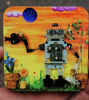 Robot Coaster - Gardening Bot (No Border)