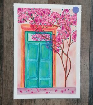 A3 Print - Mediterranean Green Door (AP016)